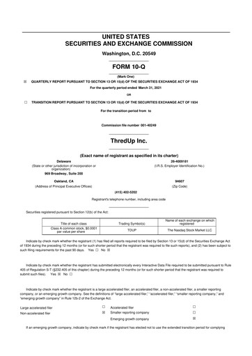 Thumbnail ThredUp 10-Q Quarterly Report FY2021 