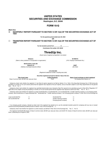 Thumbnail ThredUp 10-Q Quarterly Report FY2022 