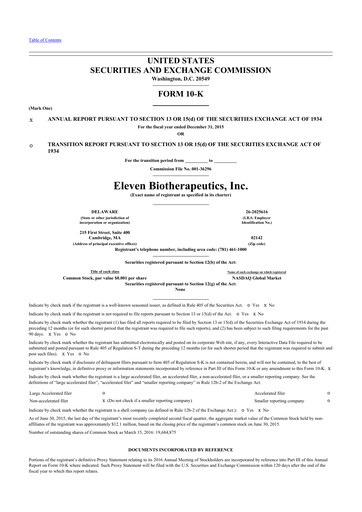 Vorschaubild Carisma Therapeutics 10-K Jahresbericht 2015