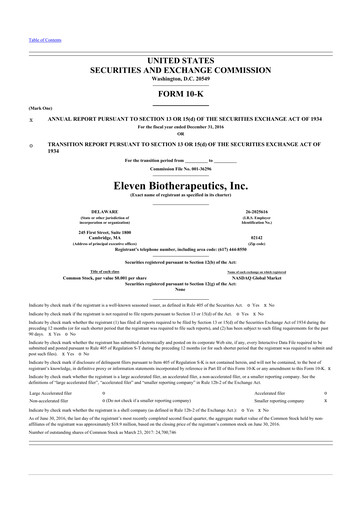Vorschaubild Carisma Therapeutics 10-K Jahresbericht 2016