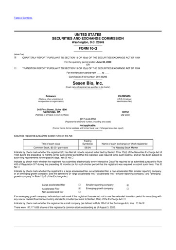 Miniature Carisma Therapeutics 10-Q Rapport trimestriel  