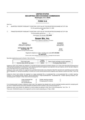 Miniature Carisma Therapeutics 10-Q Rapport trimestriel  
