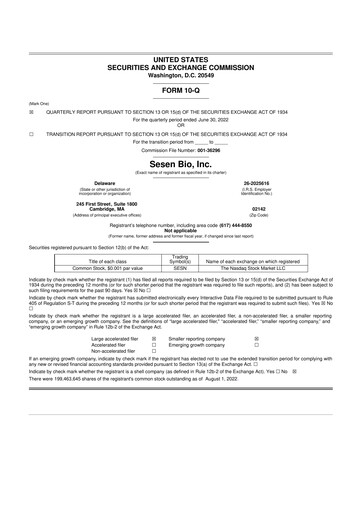 Miniature Carisma Therapeutics 10-Q Rapport trimestriel  