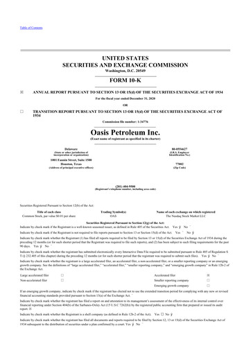Thumbnail Chord Energy 10-K Annual Report 2020