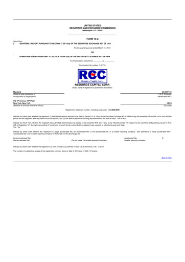 Vorschaubild ACRES Commercial Realty 10-Q Quartalsbericht  