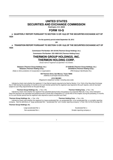 Thumbnail Thermon Group 10-Q Quarterly Report FY2013 