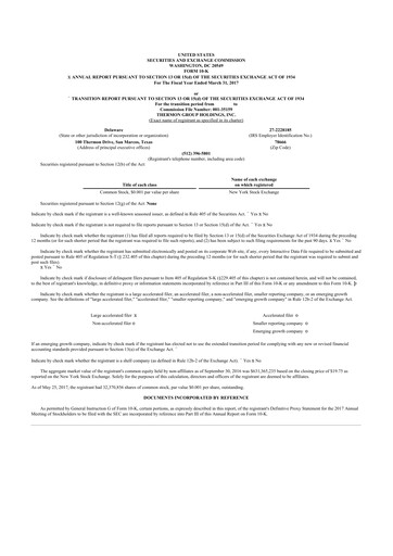 Thumbnail Thermon Group 10-K Annual Report 2017