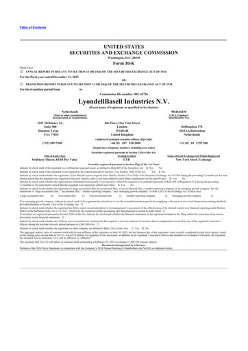 Thumbnail LyondellBasell 10-K Annual Report 2023