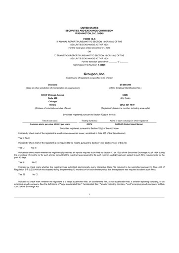 Thumbnail Groupon 10-K Annual Report 2019