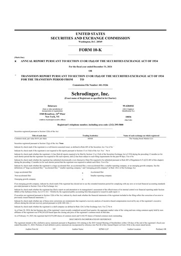 Thumbnail Schrödinger 10-K Annual Report 2024