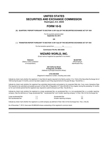 Thumbnail Prairie Operating 10-Q Quarterly Report FY2013 