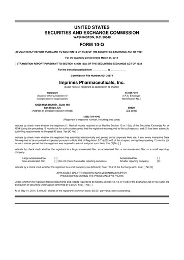 Thumbnail Harrow, Inc. 10-Q Quarterly Report FY2014 