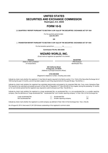 Thumbnail Prairie Operating 10-Q Quarterly Report FY2014 