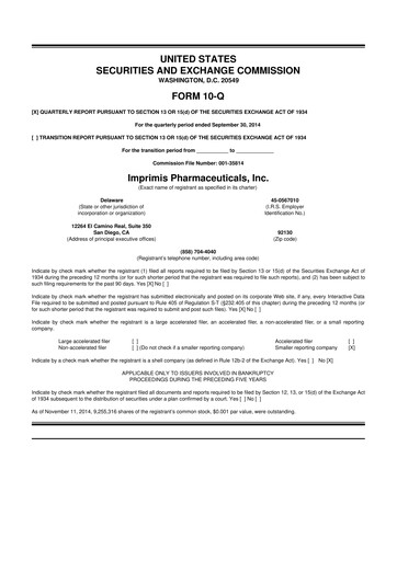 Thumbnail Harrow, Inc. 10-Q Quarterly Report FY2014 