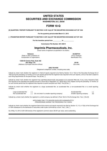 Thumbnail Harrow, Inc. 10-Q Quarterly Report FY2015 