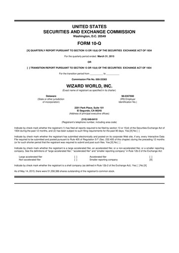 Thumbnail Prairie Operating 10-Q Quarterly Report FY2015 