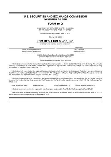 Vorschaubild SurgePays 10-Q Quartalsbericht 2015 