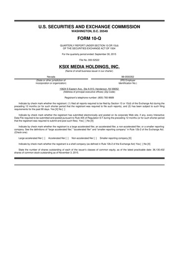 Vorschaubild SurgePays 10-Q Quartalsbericht 2015 