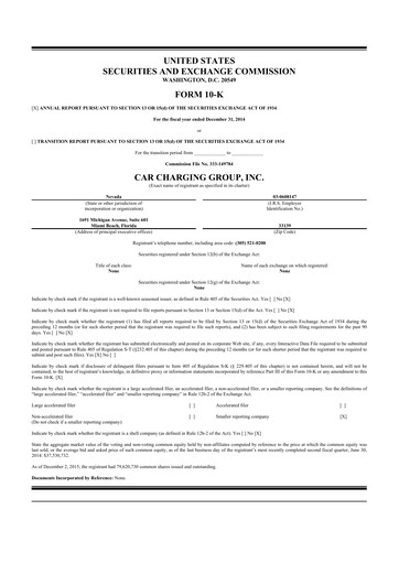 Vorschaubild Blink Charging
 10-K Jahresbericht 2014