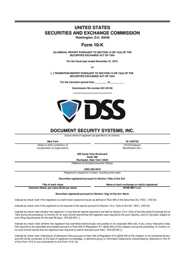 Vorschaubild DSS, Inc. (Document Security Systems) 10-K Jahresbericht 2015