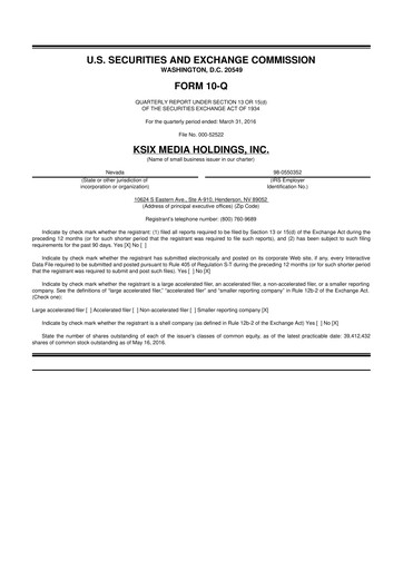 Vorschaubild SurgePays 10-Q Quartalsbericht 2016 