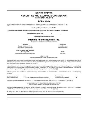 Thumbnail Harrow, Inc. 10-Q Quarterly Report FY2016 