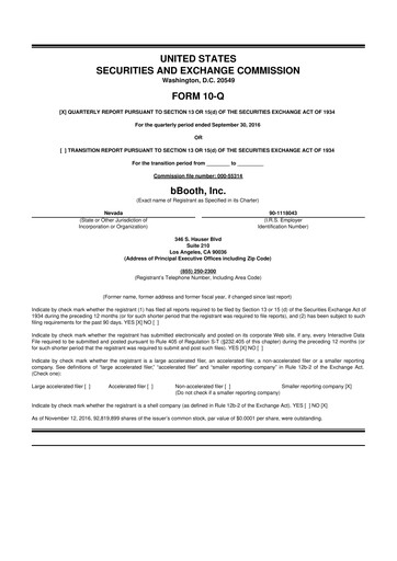 Vorschaubild TON Strategy Co. 10-Q Quartalsbericht 2016 