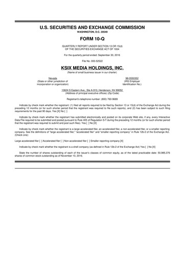 Vorschaubild SurgePays 10-Q Quartalsbericht 2016 