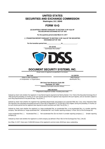 Vorschaubild DSS, Inc. (Document Security Systems) 10-Q Quartalsbericht 2017 