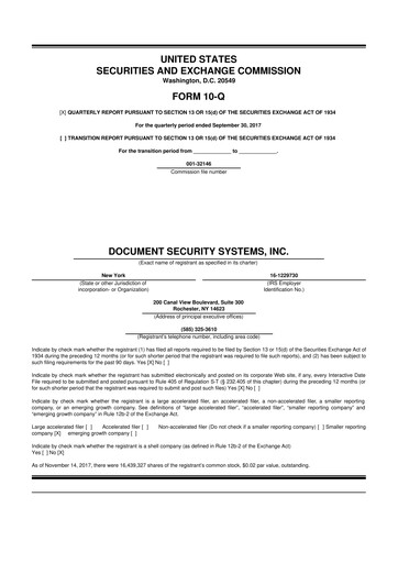 Vorschaubild DSS, Inc. (Document Security Systems) 10-Q Quartalsbericht 2017 