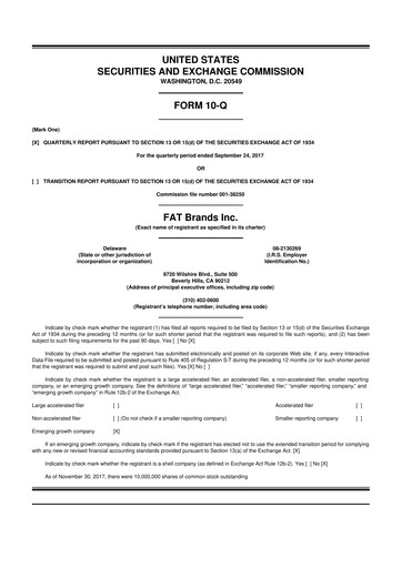 Thumbnail FAT Brands 10-Q Quarterly Report FY2018 