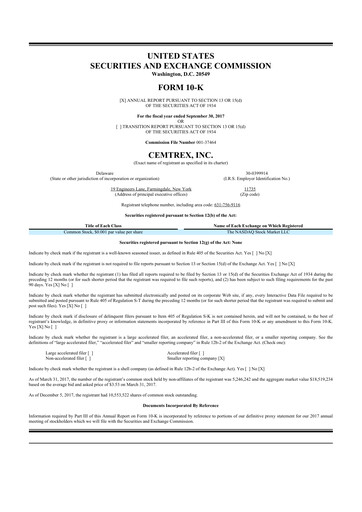 Thumbnail Cemtrex 10-K Annual Report 2017