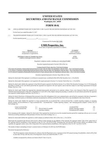 Thumbnail UMH Properties 10-K Annual Report 2017