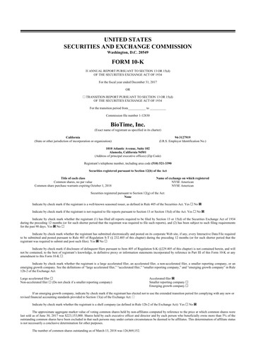 Vorschaubild Lineage Cell Therapeutics
 10-K Jahresbericht 2017