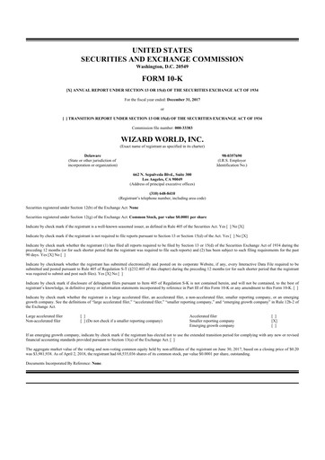 Thumbnail Prairie Operating 10-K Annual Report 2017