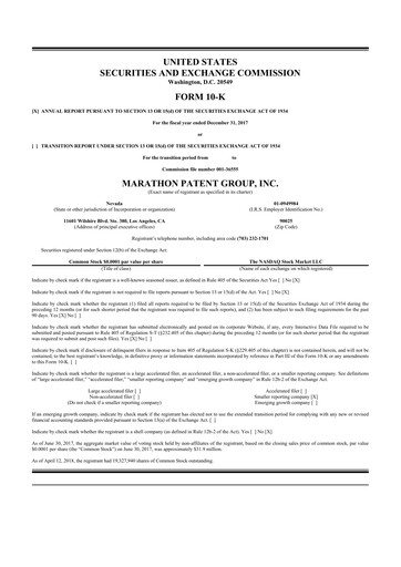 Thumbnail MARA Holdings
 10-K Annual Report 2017