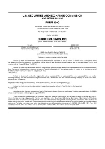 Vorschaubild SurgePays 10-Q Quartalsbericht  