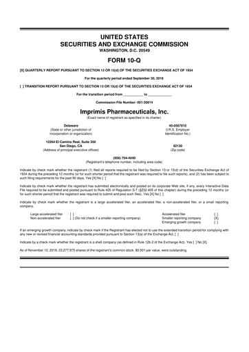 Thumbnail Harrow, Inc. 10-Q Quarterly Report FY2018 
