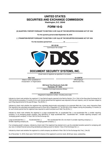 Vorschaubild DSS, Inc. (Document Security Systems) 10-Q Quartalsbericht 2018 