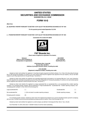 Thumbnail FAT Brands 10-Q Quarterly Report FY2018 