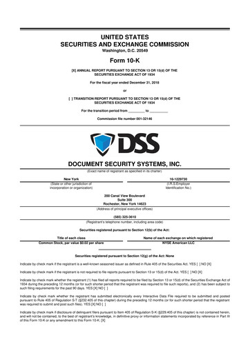 Vorschaubild DSS, Inc. (Document Security Systems) 10-K Jahresbericht 2018
