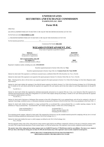 Thumbnail Prairie Operating 10-K Annual Report 2018