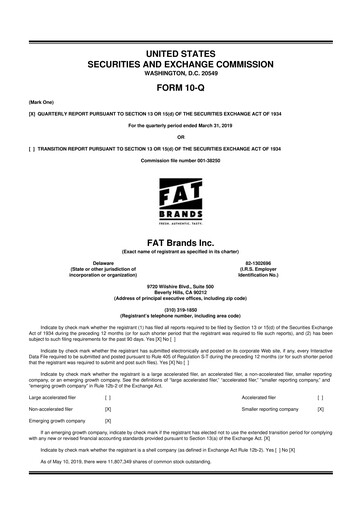 Thumbnail FAT Brands 10-Q Quarterly Report FY2019 