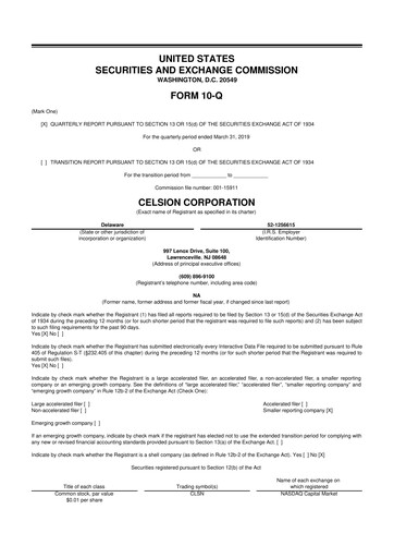 Vorschaubild Imunon 10-Q Quartalsbericht 2019 