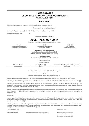 Thumbnail Addentax Group 10-K Annual Report 2019