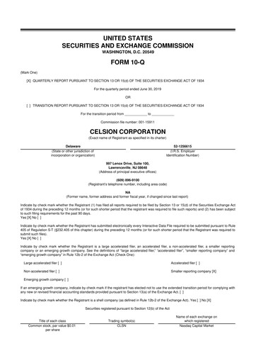 Vorschaubild Imunon 10-Q Quartalsbericht 2019 