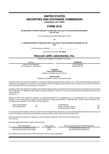 Miniature enVVeno Medical Corporation 10-Q Rapport trimestriel 2019 