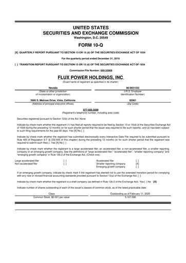 Thumbnail Flux Power 10-Q Quarterly Report FY2020 