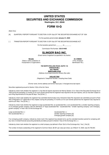 Thumbnail AiRWA Inc. 10-Q Quarterly Report FY2020 