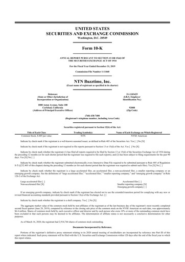 Thumbnail Eterna Therapeutics 10-K Annual Report 2019